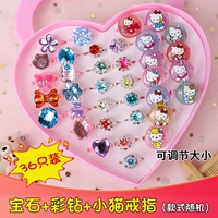 Gem+Color Diamond+Kt Cat Ring [36 штук]