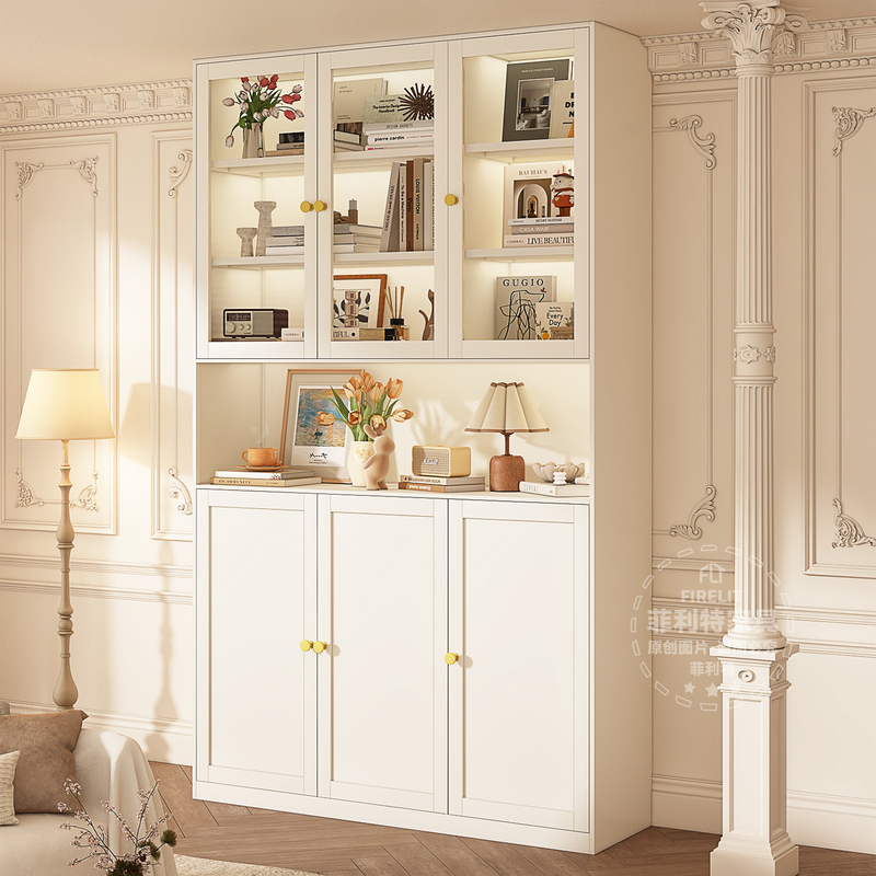 Wrought Iron Glass Door Bookcase, Narrow Cabinet, Home Display Cabinet, Children's Floor-Standing Bookshelf, Storage Cabinet, Living Room Storage Cabinet Wrought Iron Glass Door Bookcase, Narrow Cabinet, Home Display Cabinet, Children's Floor-Standing Bookshelf, Storage Cabinet, Living Room Storage Cabinet