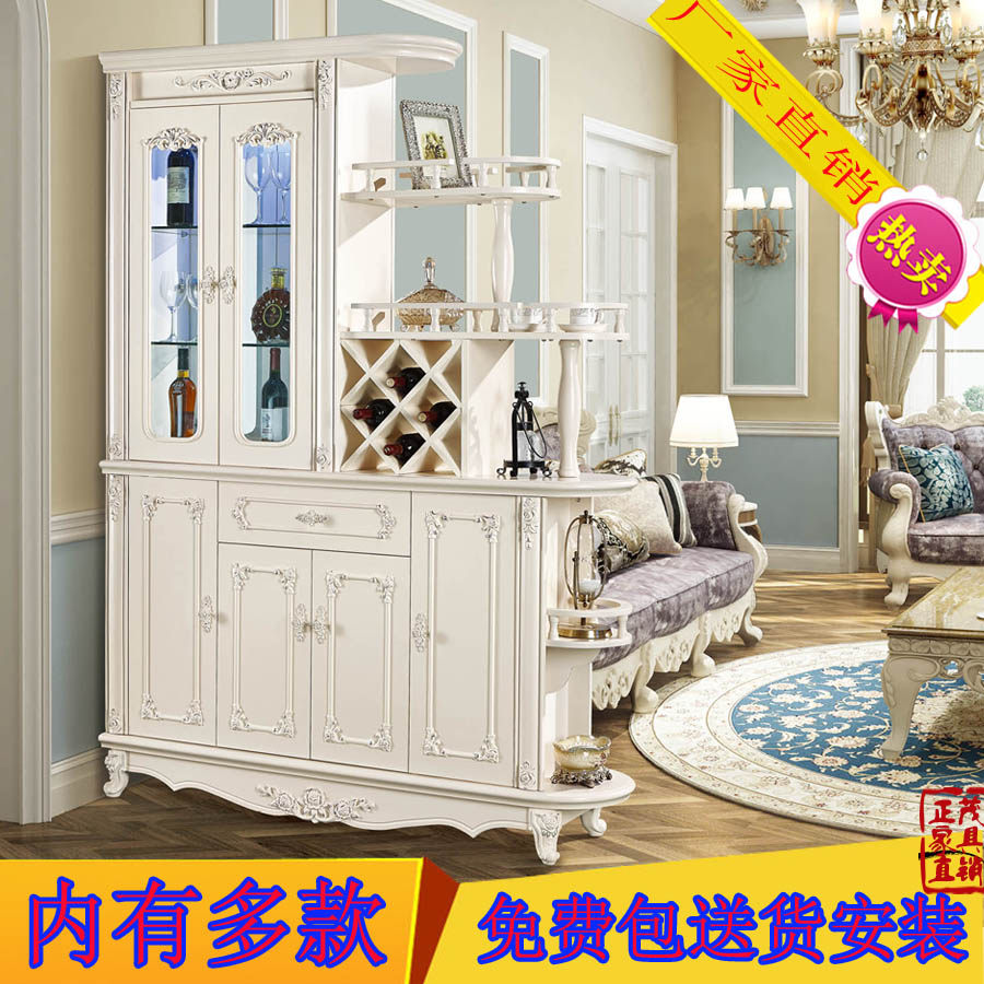 European-style living room compartment, cabinet, hall cabinet, entry door, entrance cabinet, double-sided shoe cabinet, wine cabinet, hall cabinet, screen decoration cabinet