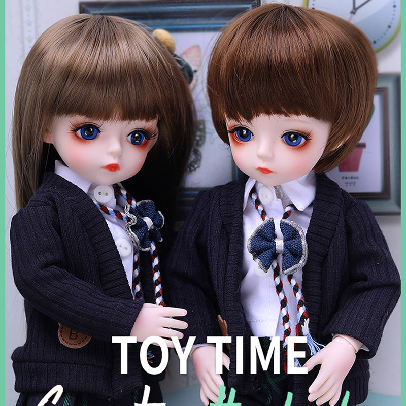Doris Kitty Dolls 30 cm Joints Dolls Girls Toys 6 Points BJD Foreign Dolls Children's Festival Gifts