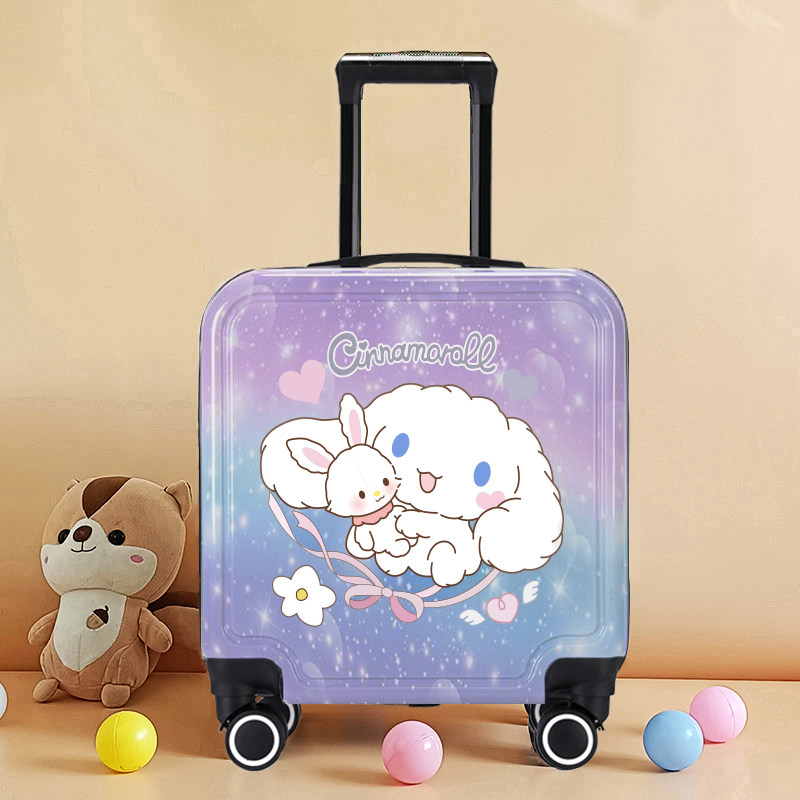 Children's trolley suitcase, boys' and girls' travel suitcase, cartoon luggage, 18-inch and 20-inch universal wheel children's combination lock suitcase