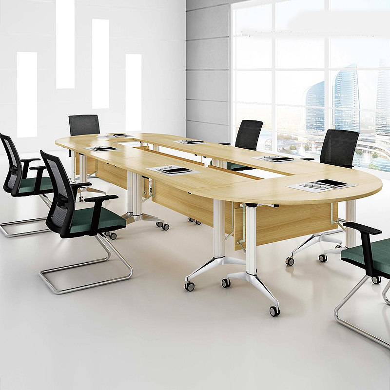 Mobile Folding Training Table Multifunction Composition Meeting Table Splicing Conference Desk Brief Office Desk Negotiation Table
