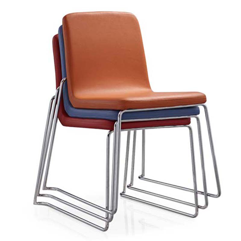 Brief FASHION CANDY COLOR MEETING CHAIR WESTERN LEATHER RECEPTION CHAIR WORK TYPE GUEST CHAIR TRAINING CHAIR COFFEE CASUAL CHAIR