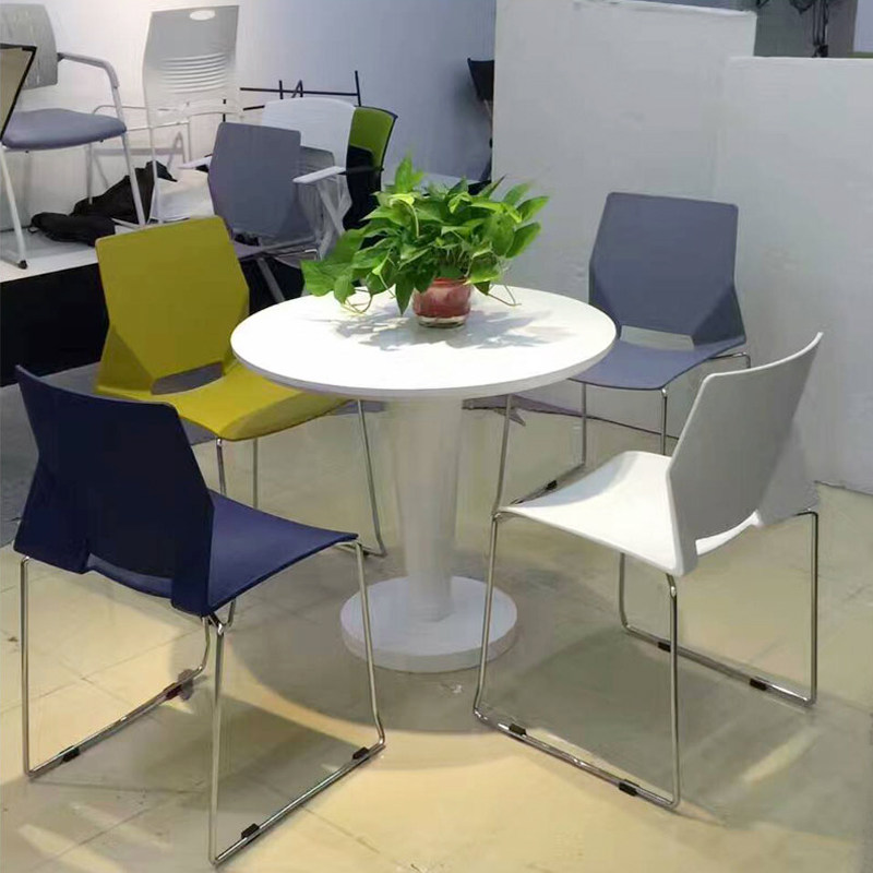 Brief Modern Fashion Talks Chair Creative Plastic Reception Chair Conference Chair Color Solid Training Reception Chair