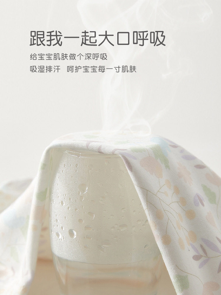新生婴儿连体衣春秋季婴幼儿衣服纯棉打底睡衣男女宝宝哈衣爬爬服 — 4