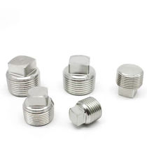 304 Stainless Steel NPT American Standard Threaded External Wire Plug 2 Points 3 Points 4 Points 6 Points 1 Inch Water Pipe Plug External Thread