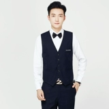 Костюм, мужской жилет в английском стиле для отдыха, осенний, в корейском стиле, облегающий крой
