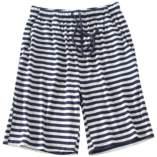 Modal shorts pajamas ຂອງແມ່ຍິງ summer ບ້ານບາງ pants ຍີ່ປຸ່ນ striped ວ່າງບ້ານກິລາ yoga pants ຫ້າຈຸດ