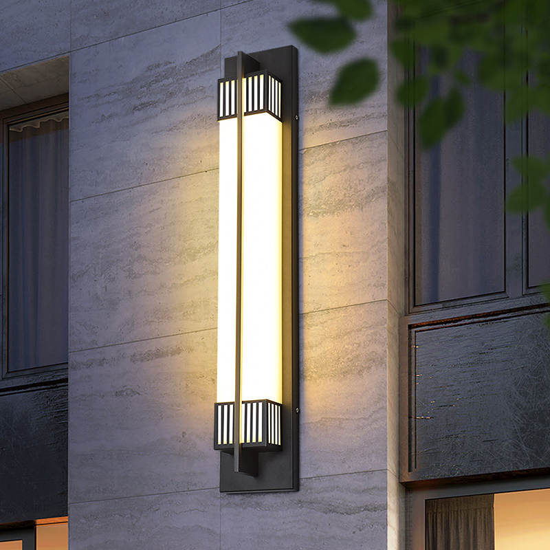 New Chinese Style Outdoor Waterproof Wall Lamp Villa Pillar Wall Lamp Outdoor Lamp Garden Lamp Outdoor Canopy Wall Lamp Decorative Lamp