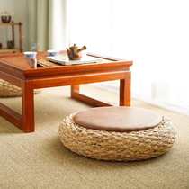 Rattan futon cushion thickened round tea ceremony ground cushion Japanese floor balcony seat cushion tatami seat cushion