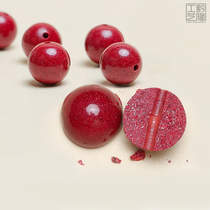 Cinnabar loose beads Purple gold sand single beads The Year of life the Year of the Rat male hand string Buddha beads anklet pendant bracelet female hand string Buddha beads anklet pendant bracelet female hand string Buddha beads