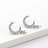 Серьги, янтарный цирконий ручной работы из жемчуга, серебро 925 пробы