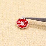 Детский серебряный браслет, подвеска, браслет из бисера ручной работы, серебряная застежка