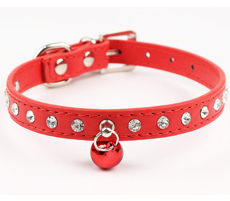 Chuông cổ áo và dây Teddy Bomei cổ áo VIP hơn gấu chó nhỏ cổ áo mèo cổ vật nuôi - Cat / Dog hàng ngày Neccessities bát ăn cho mèo