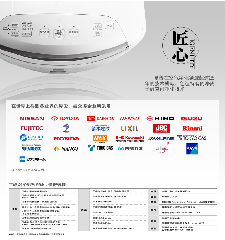 máy lọc không khí sharp fp-j80ev-h 62m2 Máy lọc không khí sắc nét / sắc nét khử trùng nhà khử trùng ngoài khói formaldehyd thanh oxy oxy KI-BB60-W máy lọc không khí sharp ig-gc2e-n