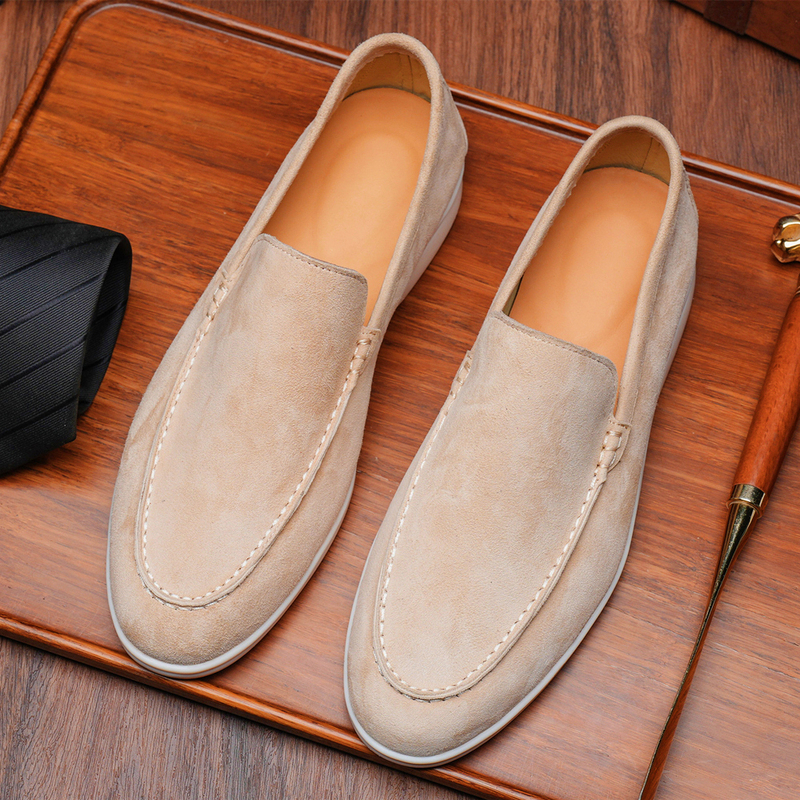 High-End Handmade Genuine Leather Sheepskin Old Money Style Loafers for Men, British Style Summer Slip-On Casual Lazy Leather Shoes High-End Handmade Genuine Leather Sheepskin Old Money Style Loafers for Men, British Style Summer Slip-On Casual Lazy Leather Shoes