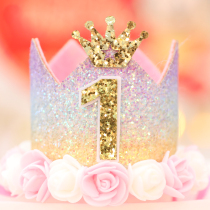 Birthday Hat Subnet Red Child Adults Crown Digital Ins Baby Cake Custom Recessed Styling Baby One Year Old