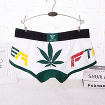 Sex underwear mens boxer Japanese sexy cotton bump low waist youth sports leisure four corner shorts head