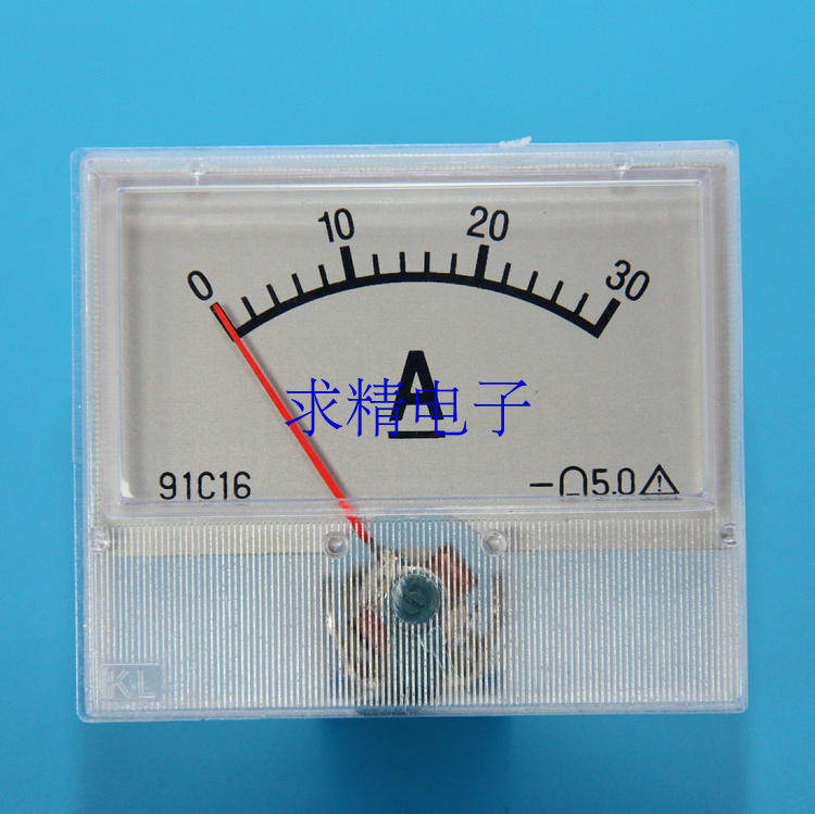 Finger-type current meter 30A direct current flow table 91C16 Size 55 * 47 inverter charger private