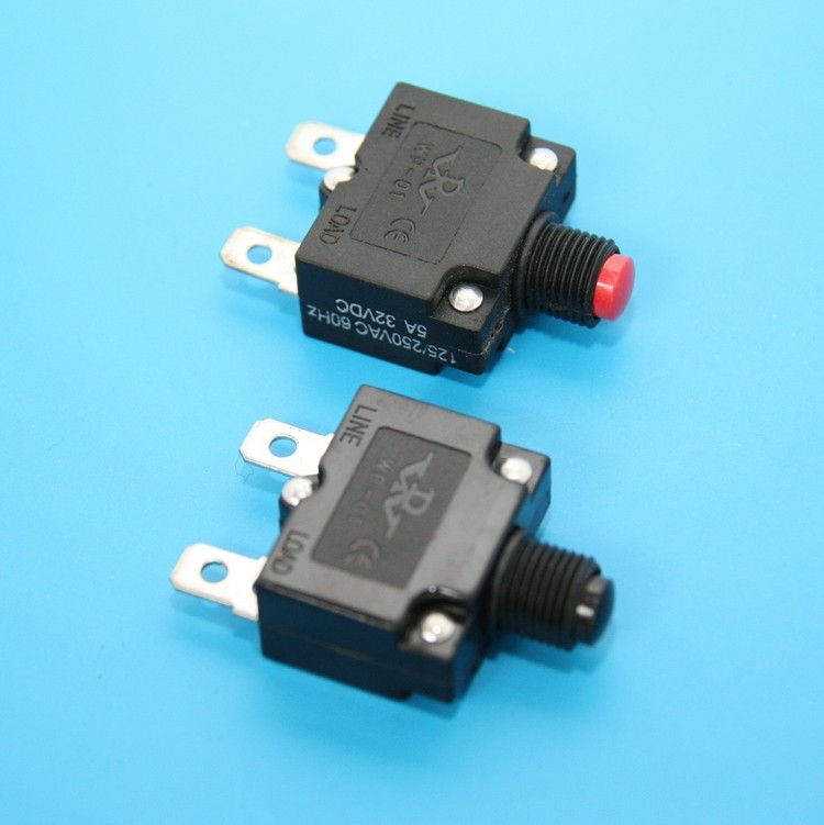WP-01 current overload protector 3A8A10A15A20A35A manually reset insurance overload protection switch