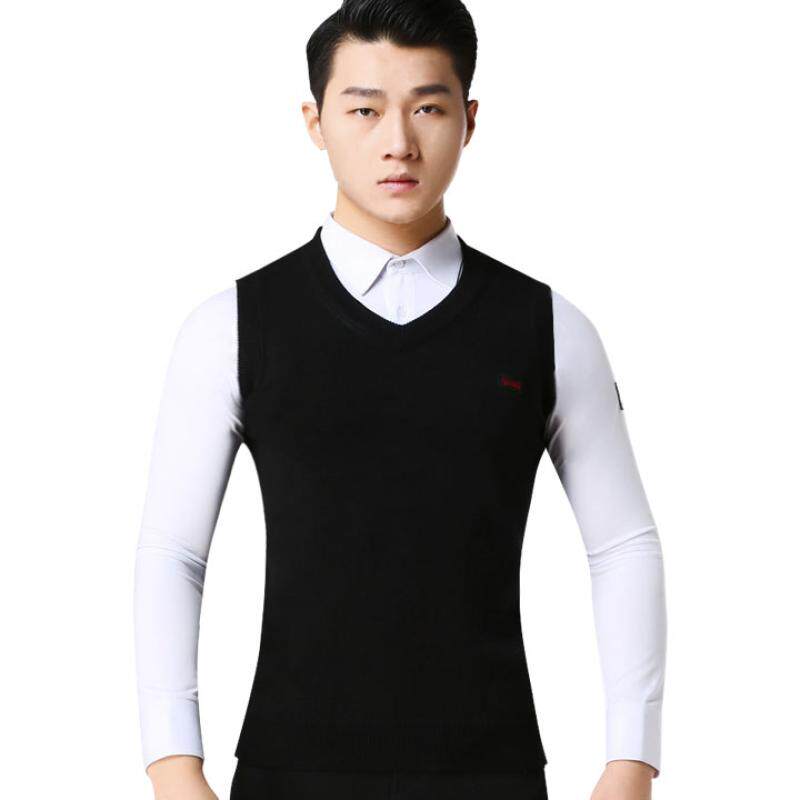 Dan Baoluo V-neck vest men's modern dance professional vest practice clothes national standard dance waltz vest performance clothes