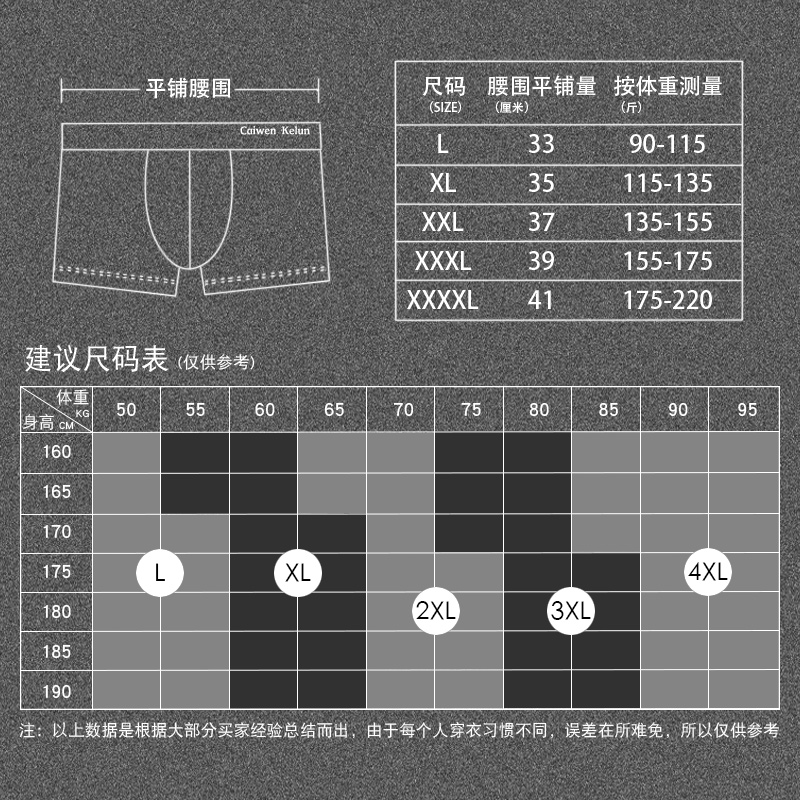 4 mens quần lót phẳng góc Mordale trẻ thở mùa hè rắn màu quần bốn-góc quay quần.