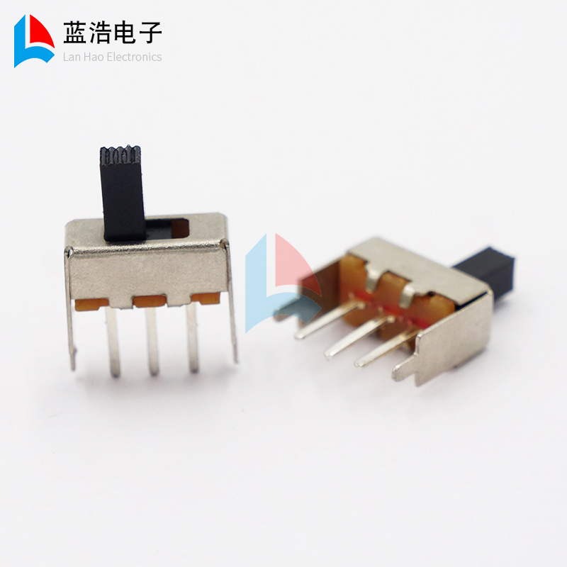 SS-12F24 two gear sliding switch 2 stalls 3 feet vertical toggle switch 2 only fixed foot sound toy switch