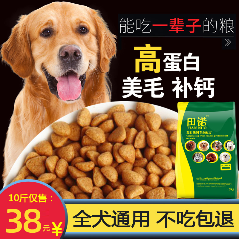 Dog Food Universal Golden Hair Labrador Bibear Teddy Sammoye Full Dog Breed Dog Puppies 5kg10 Catty