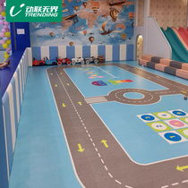  Kindergarten floor glue cartoon childrens physical fitness dance classroom custom pattern sensory integration classroom Plastic floor mat