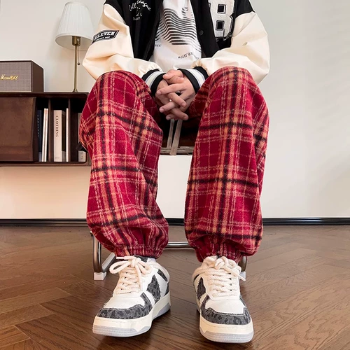 Демисезонные ретро штаны для влюбленных, в американском стиле, свободный крой