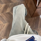 Осенние прямые свободные джинсы, штаны, эластичная талия, премиум класс, оверсайз, в американском стиле, большой размер