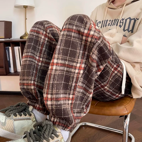 Демисезонные ретро штаны для влюбленных, в американском стиле, свободный крой