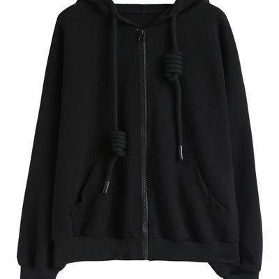 24 Year Autumn Full Zipper Cotton Hoodie四色拉链连帽运动衫 D