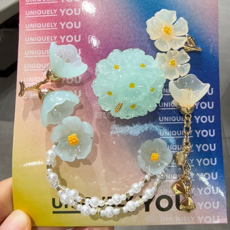 In Stock Crocs Chain Pearl Green Flower Crocs Shoe Charm Set Zhibixing Clogs In Stock Crocs Chain Pearl Green Flower Crocs Shoe Charm Set Zhibixing Clogs
