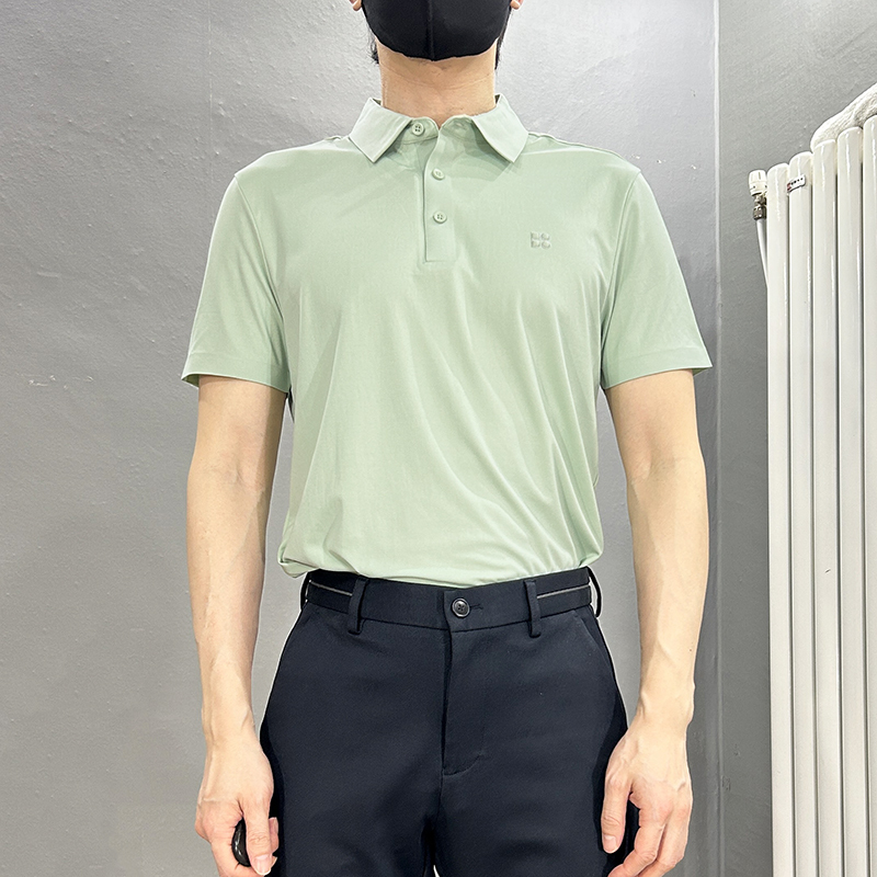 【Dujia Clearance Sale】Summer Solid Color Seamless Non-Iron Lightweight High Elasticity Business Casual Short Sleeve Polo Shirt