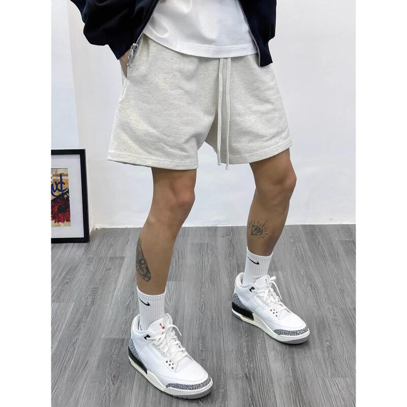 440g Heavyweight Pure Cotton American-Style Shorts for Men, Summer Loose Casual Sports Pants, New Trendy Brand with a High-End Feel, Five-Point Shorts 440g Heavyweight Pure Cotton American-Style Shorts for Men, Summer Loose Casual Sports Pants, New Trendy Brand with a High-End Feel, Five-Point Shorts