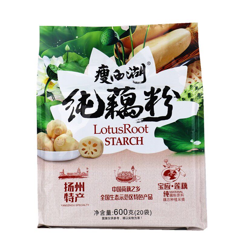 Thin West Lake 600g Farmhouse Pure Lotus Root Powder No Cane Sugar Added Ready-to-eat Breakfast Yangzhou Bao Should Be Lotus Root Powder Spoon