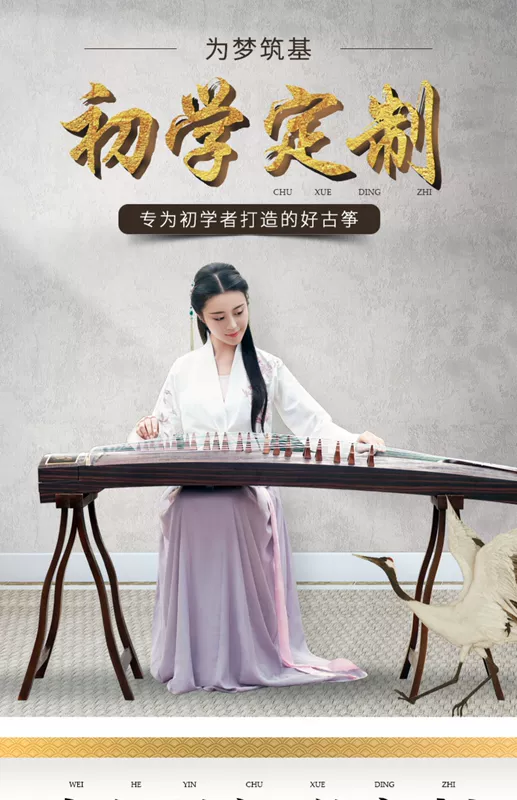 Tianzhong Guzheng người mới bắt đầu trẻ em gỗ rắn chuyên nghiệp giảng dạy nhập cảnh đào tạo thực hành chơi nhạc cụ tam thập lục - Nhạc cụ dân tộc