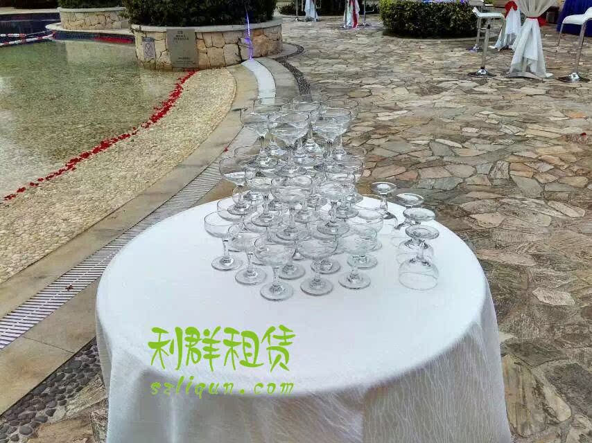 Shenzhen Rental Champagne Cup Sparkling Wine Glass Champagne Tower Cup High Foot Short Foot Wine Glass With Wide Mouth Wine Glass Rental