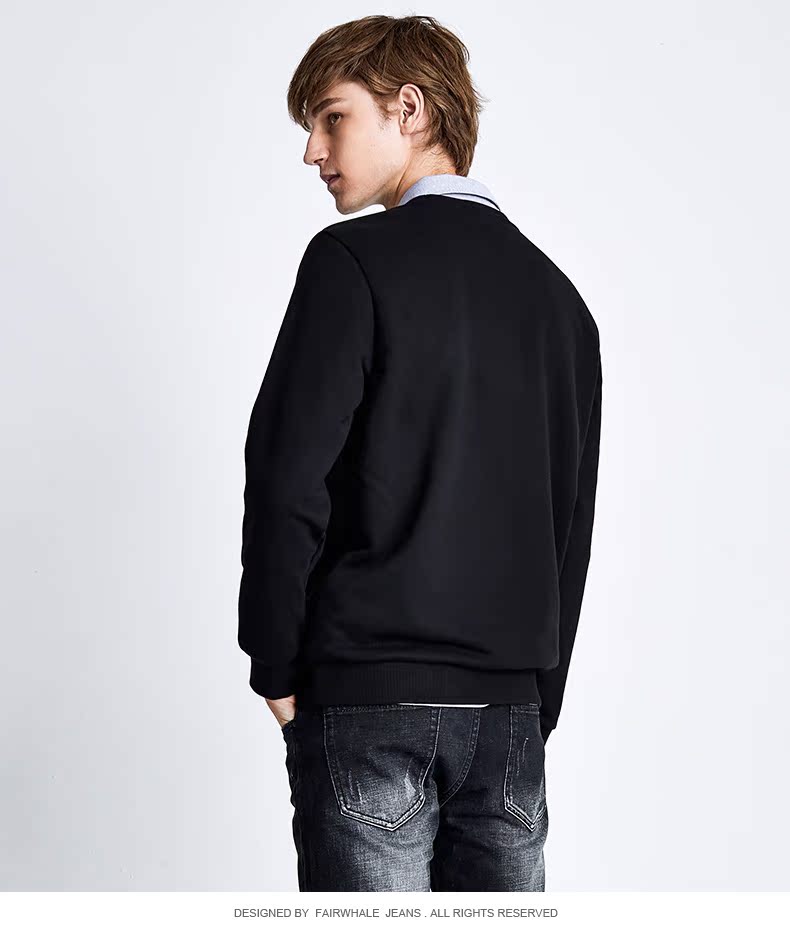 Mark Fairwhale 马克华菲 宽松加绒保暖 男式卫衣 聚划算+天猫优惠券折后¥188包邮(¥258-70)2色可选