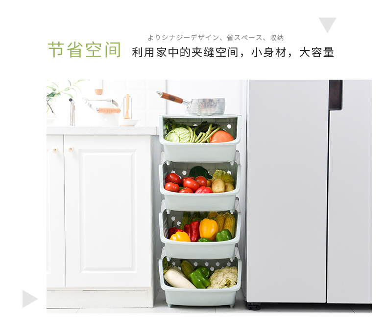 đèn led nhấp nháy ngoài trời Trái cây và rau lưu trữ giỏ bếp sàn nhà bếp nhiều lớp dụng cụ nhà bếp nhỏ cửa hàng kệ kệ rau - Thiết bị sân khấu đèn pha led nháy