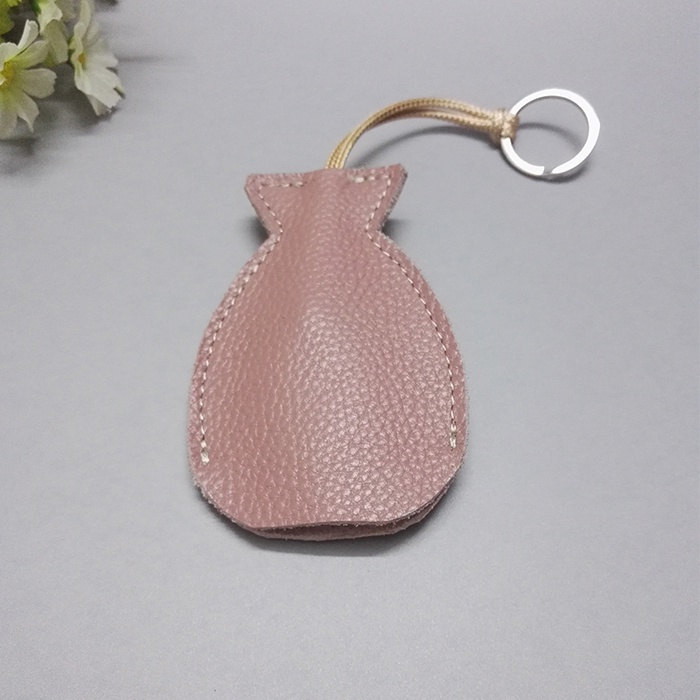 Móc khóa da cá dễ thương Khóa da Baotou Bộ khóa da handmade móc khóa thời trang cá tính ví móc khóa da thật