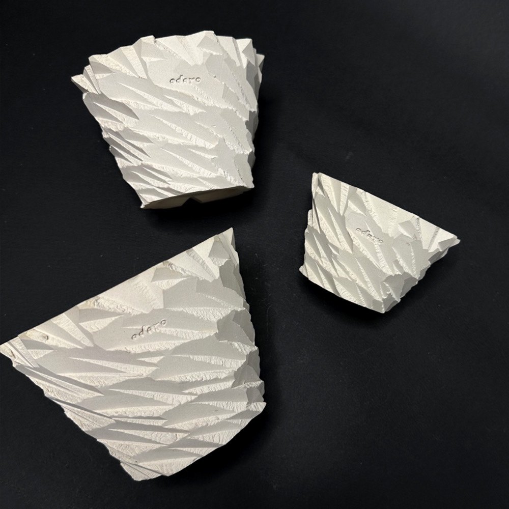 Okieee Korea Imports Handmade Pottery Basin White Pottery Basin Sand Raw Plant Flower Pots-Taobao