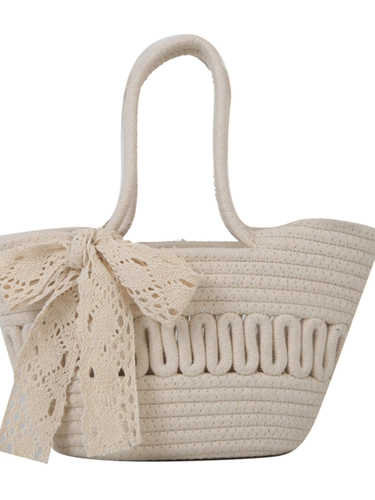 Плетеная портативная корзина, льняная сумка, Южная Корея, коллекция 2023, стиль