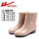 Shanghai Huili 523 Short-Tube Rain Boots for Women Waterproof Anti-Slip Pvc Wear-Resistant Rain Boots Plastic Anti-Fall Mid-Tube Women's Model
