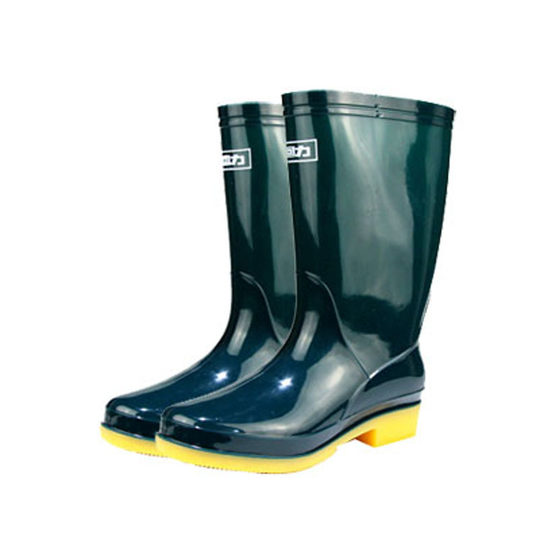 Shanghai Huili Fashion Rain Boots 813 Women's Mid-Calf Rain Boots Non-Slip Wear-Resistant Rubber Sole Colorful Water Shoes
