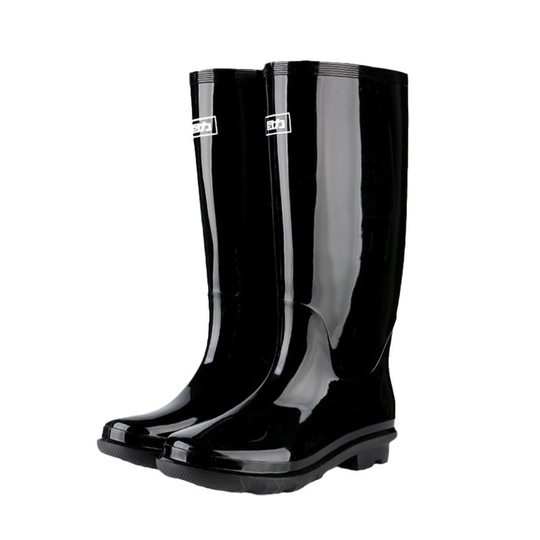 838/818 Pull-Back Rain Boots Men's High-Top Waterproof Rubber Shoes Mid-Top Wear-Resistant Non-Slip Miner Water Boots Water Shoes