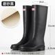 New Style Pull-Back Rain Boots 033 Women's Water Shoes Women's Rain Boots Fashionable Outerwear Rubber Shoes Waterproof Non-Slip Long Rain Boots