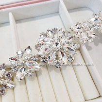 Diamond glass diamond Waist diamond chain diy Wedding dress accessories Accessories Shoes coating Clothing jewelry materials
