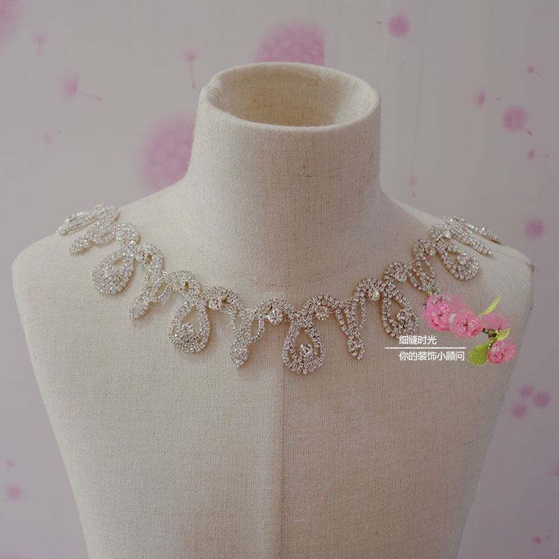 Shiny Silver DIY clothes Handsewn water drill chain Dance suit Dress Hairpin Shoes Cap Decoration Accessories Accessories